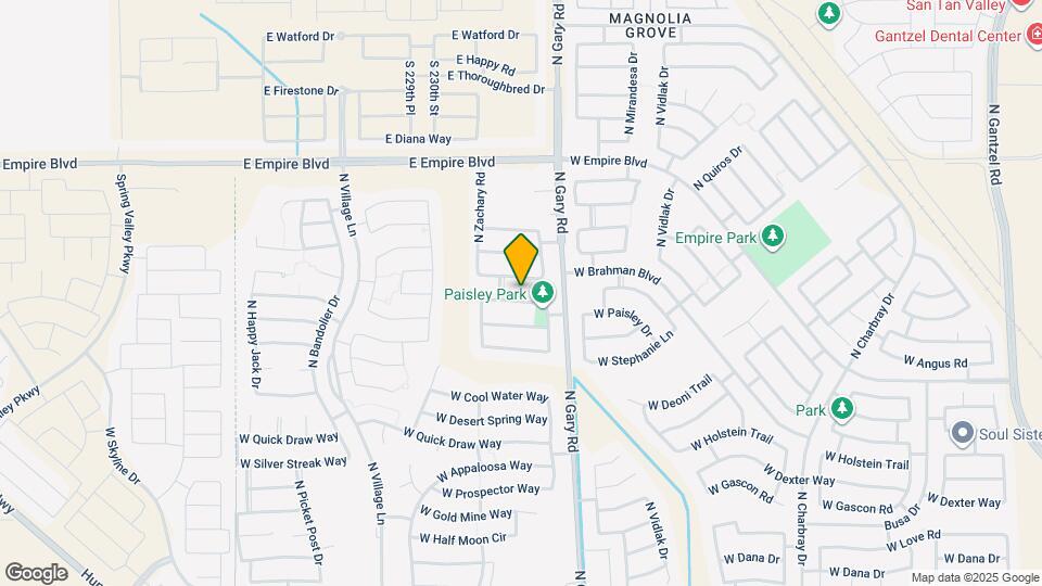 1686 W Paisley Dr Mapa y Detalles de la Ubicación