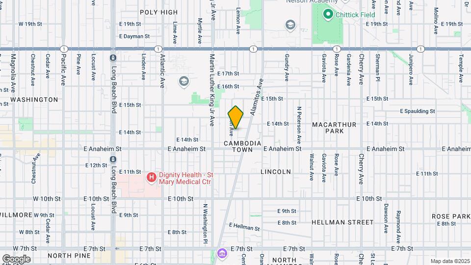 1400 Lemon Ave, Unit B Map and Location Details