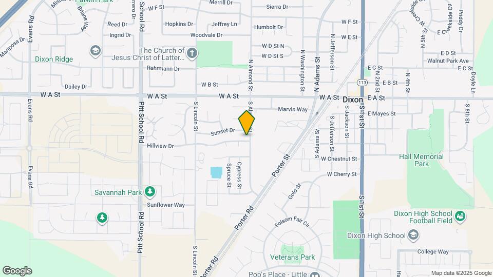 390 S Almond St Map and Location Details