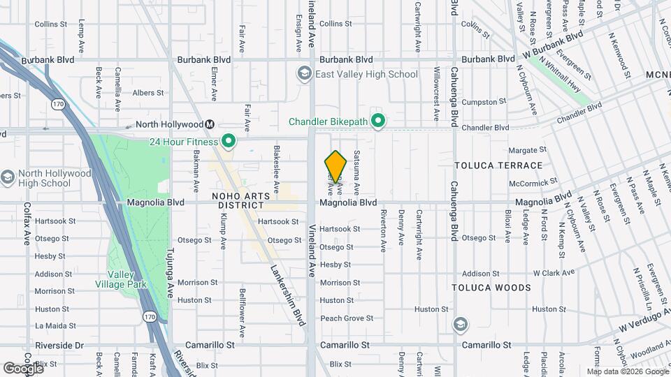 5221 Cleon Ave Map and Location Details