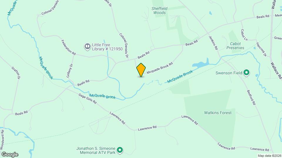 44 Mcquade Brook Rd Map and Location Details