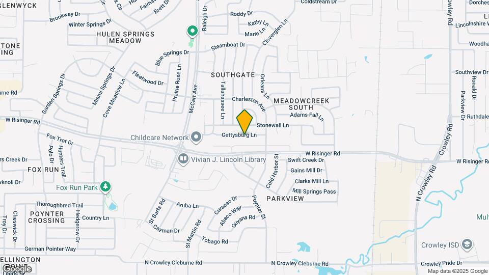 3109 Gettysburg Ln Mapa y Detalles de la Ubicación