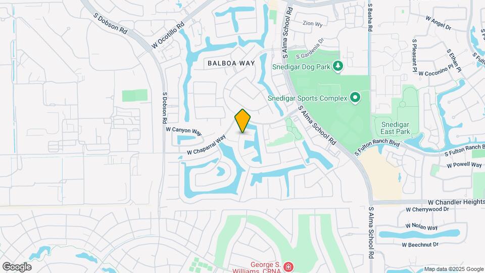 4663 S Oleander Dr Map and Location Details