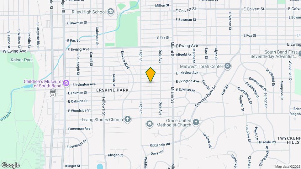 828 E Irvington Ave Mapa y Detalles de la Ubicación