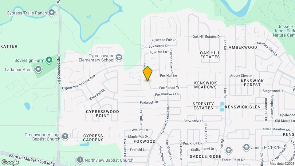 20735 Fox Cliff Ln Map and Location Details