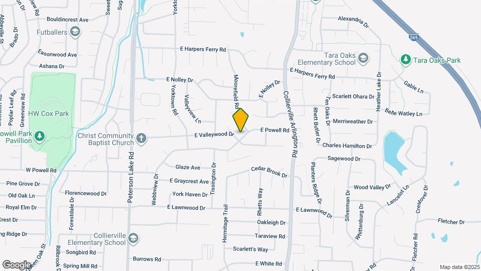 292 E Valleywood Dr Map and Location Details
