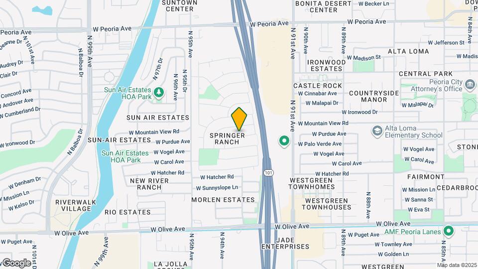 9256 W Purdue Ave Map and Location Details