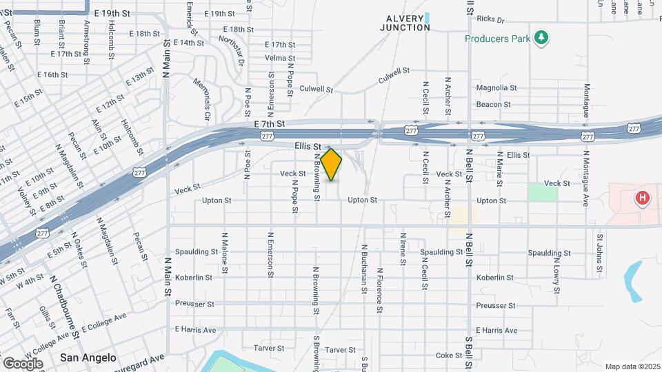 517 N Baze St Map and Location Details