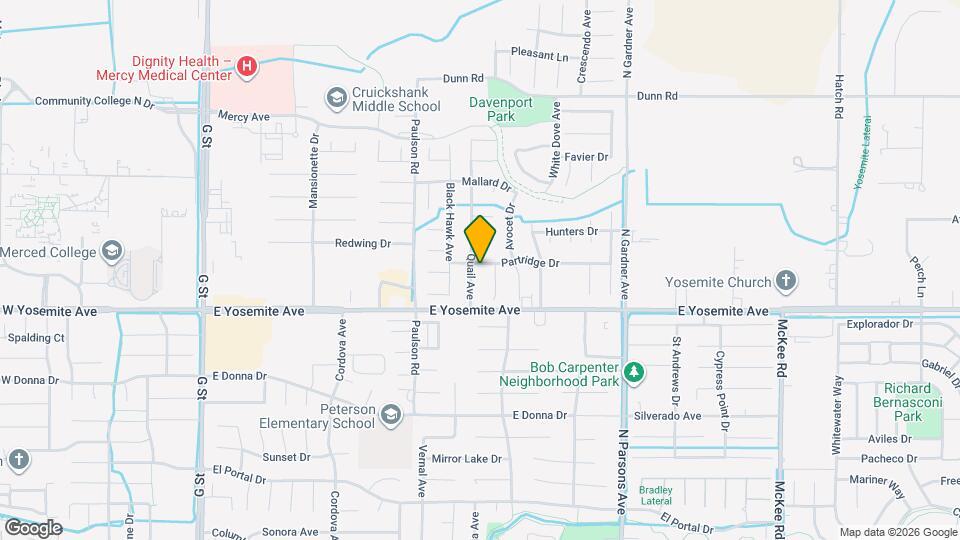 1134 Partridge Dr Map and Location Details