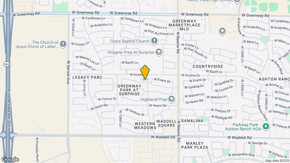 14533 N 157th Dr Map and Location Details