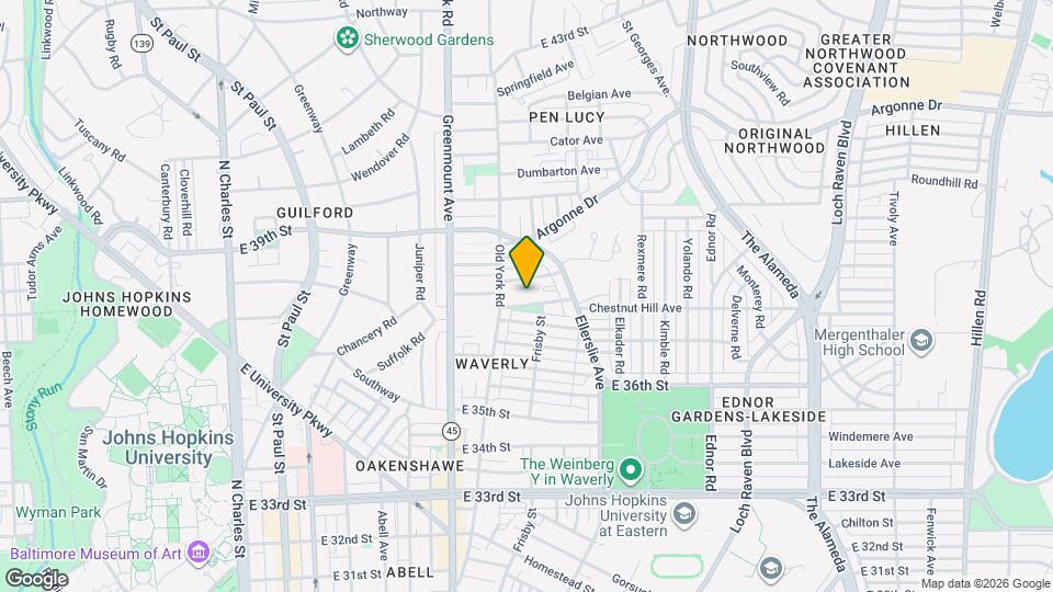 612 Chestnut Hill Ave, Unit 1 Map and Location Details