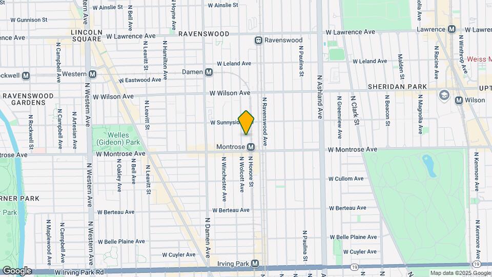 4421 N Wolcott Ave Map and Location Details
