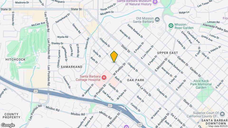 2333 De La Vina St Mapa y Detalles de la Ubicación