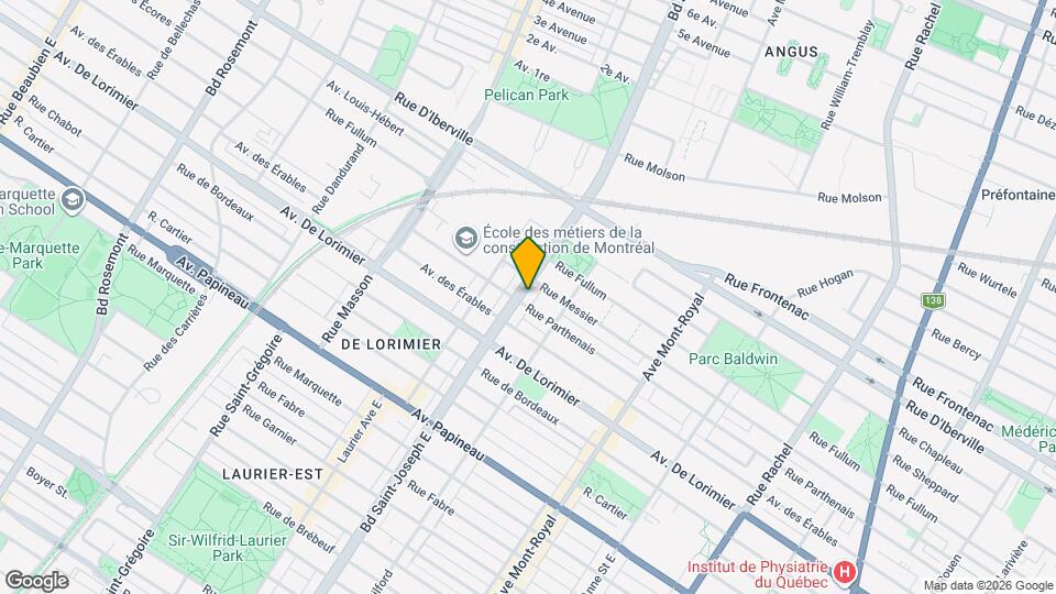 2222 Saint-Joseph Boul E Map and Location Details