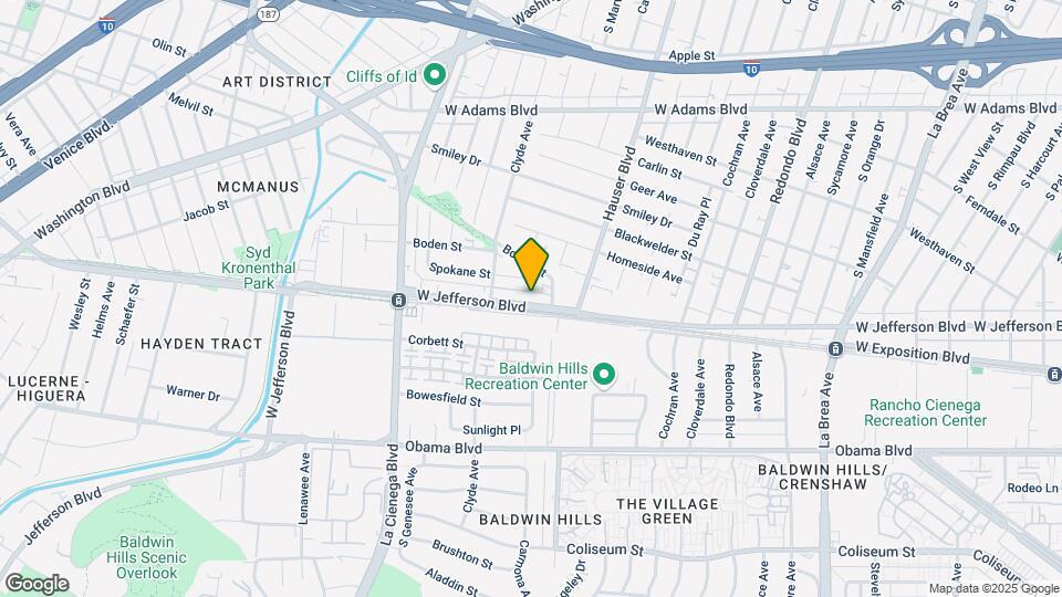 5525 W Jefferson Blvd Mapa y Detalles de la Ubicación