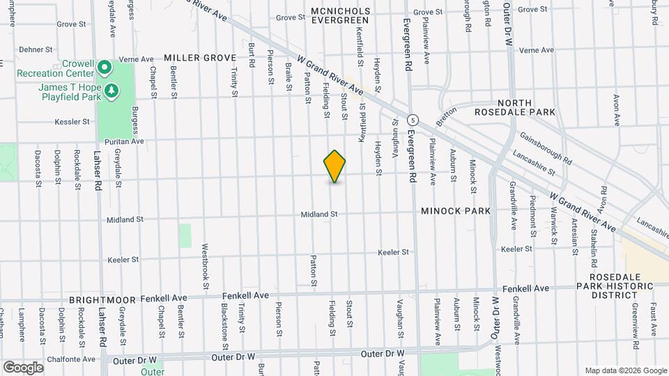 15758 Fielding St Mapa y Detalles de la Ubicación