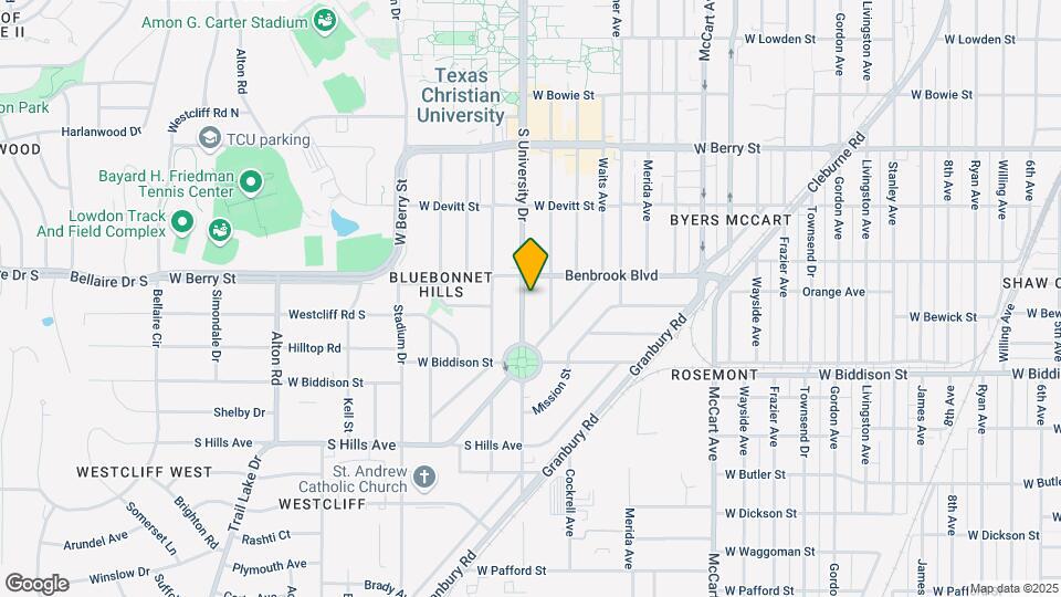 3319 S University Dr Mapa y Detalles de la Ubicación