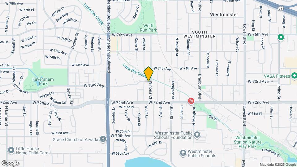 7295 Winona Ct Map and Location Details