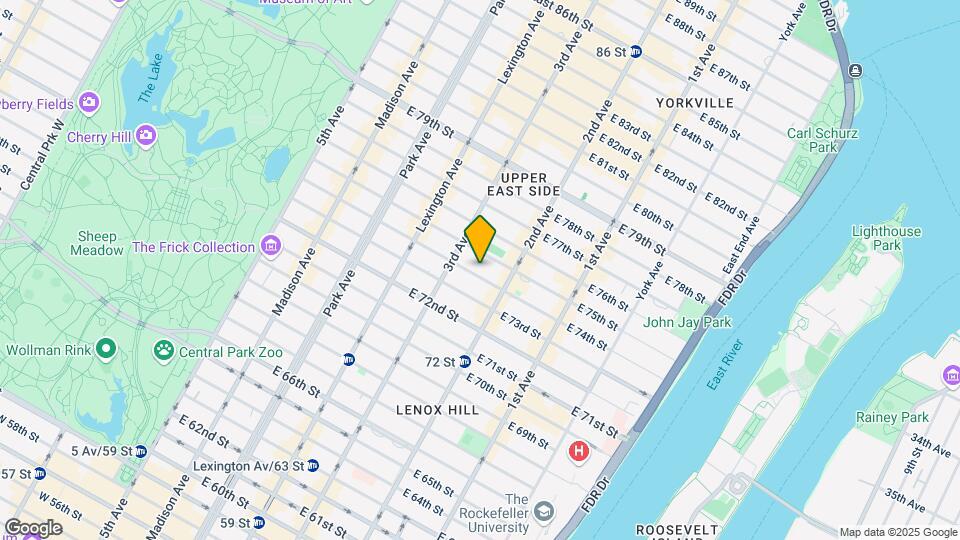 223 E 74th St Map and Location Details