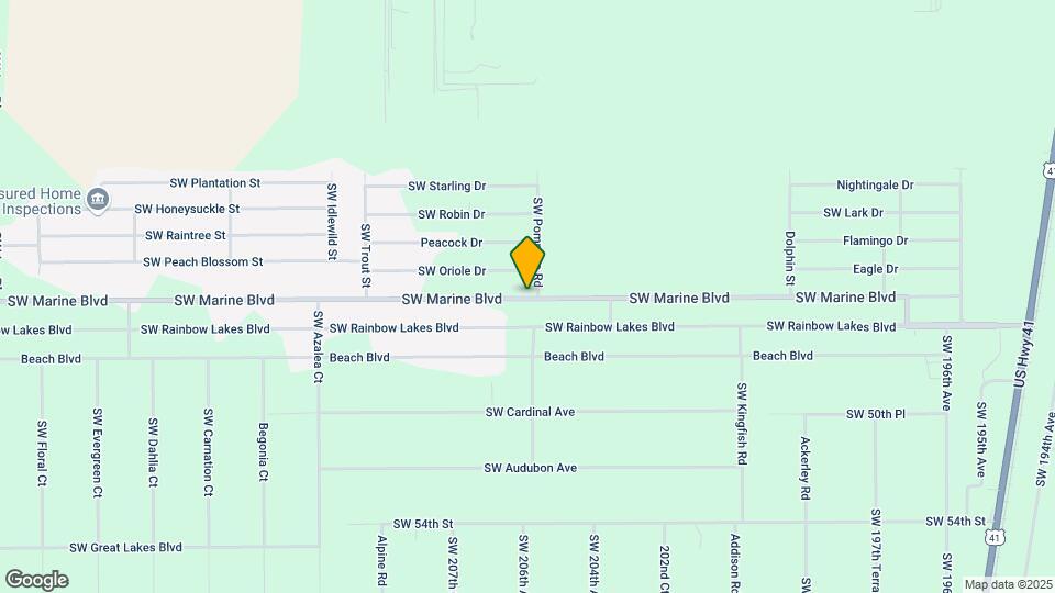 20581 SW Marine Blvd Map and Location Details