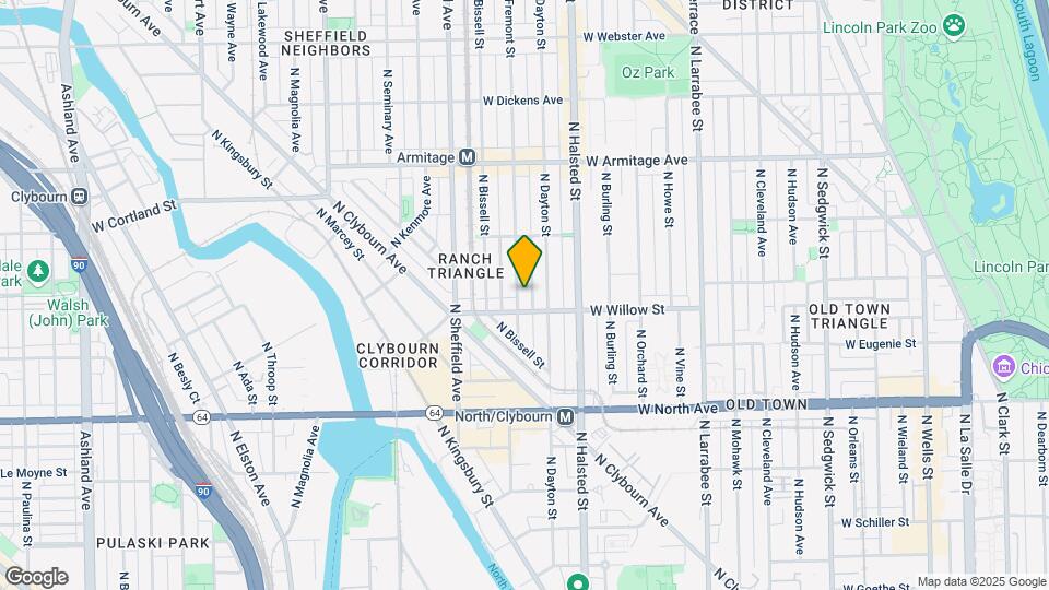 1817 N Fremont St Map and Location Details