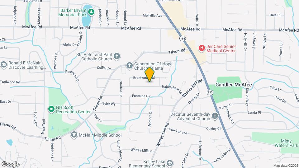 2524 Habersham Dr Map and Location Details
