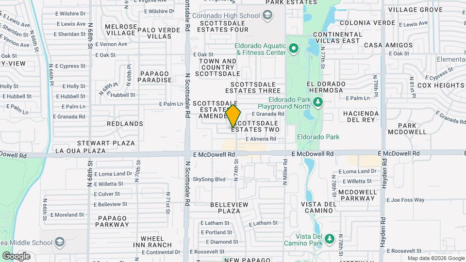 1702 N 74th St Map and Location Details