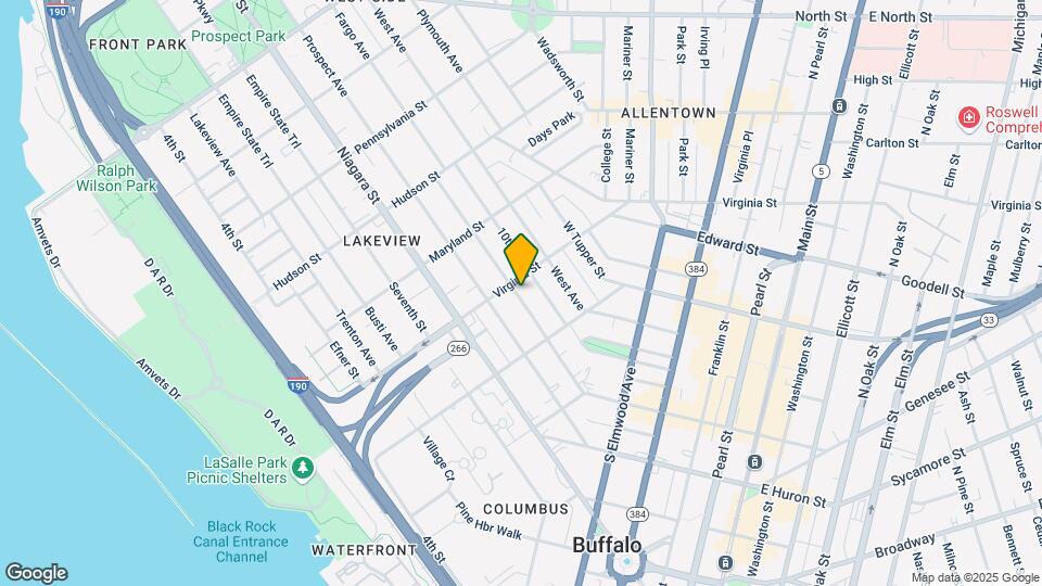 125 Whitney Pl Map and Location Details