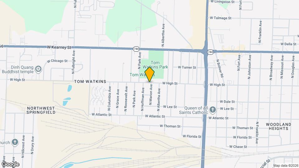 2106 W High St Mapa y Detalles de la Ubicación