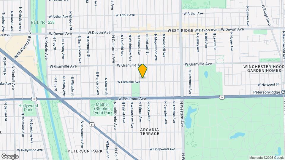6101-6105 N Talman Ave Map and Location Details