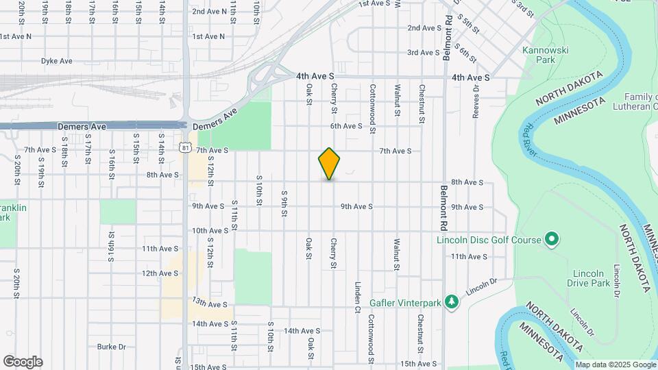 802 Cherry St Map and Location Details