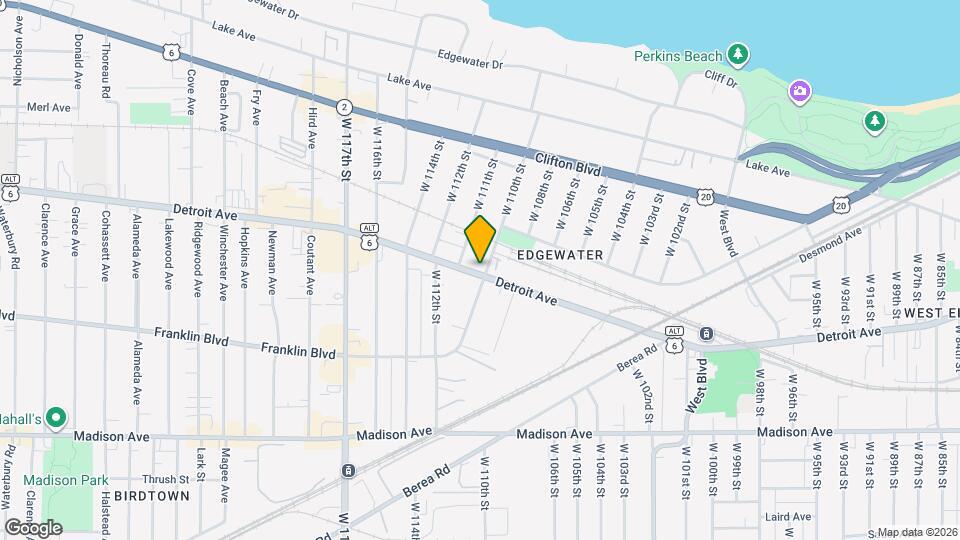 11014 Detroit Rd, Unit #5 Map and Location Details