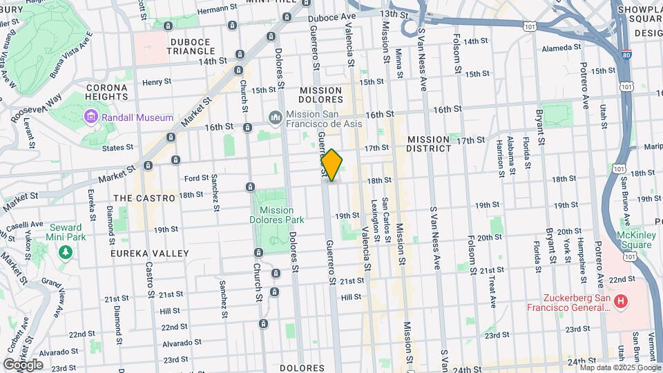 3585-3595 18th St Map and Location Details