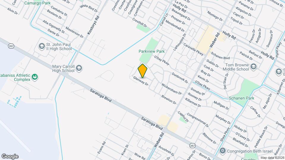 3624 Glenway Dr Map and Location Details