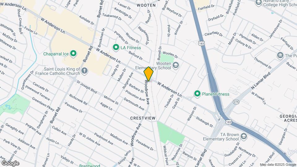 7809 Woodrow Ave Map and Location Details