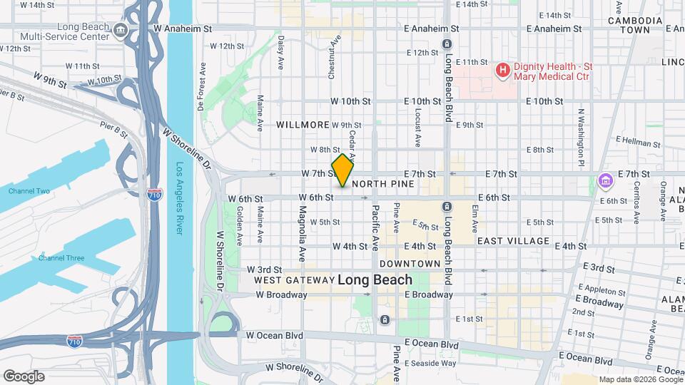 321 W 6th St Map and Location Details