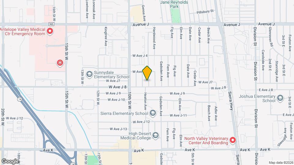 44015 Heaton Ave Map and Location Details