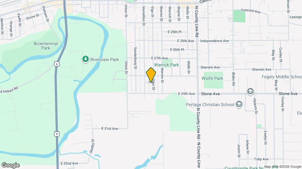 2870 Vigo St Map and Location Details