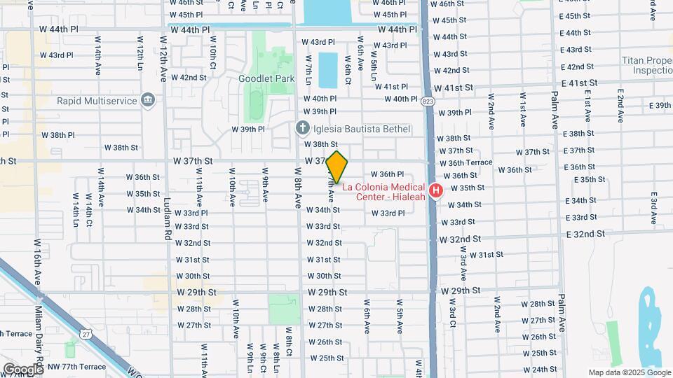 685 W 35th St Map and Location Details