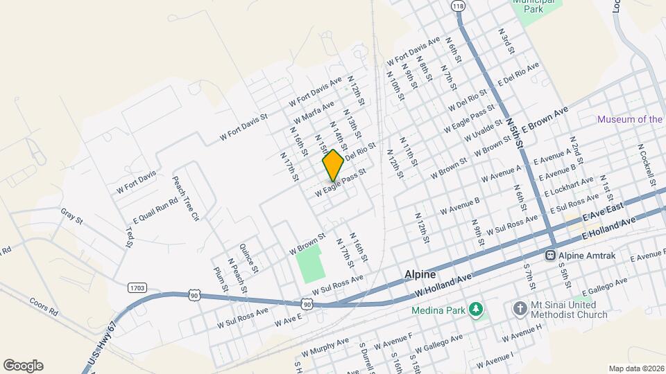 1104 W Eagle Pass St Map and Location Details