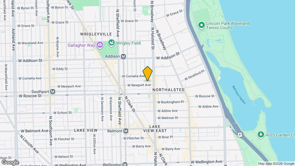 820 W Newport Ave, Unit 1R Map and Location Details