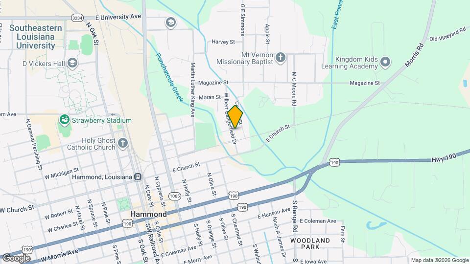 208 Wilbert Dangerfield Dr Mapa y Detalles de la Ubicación