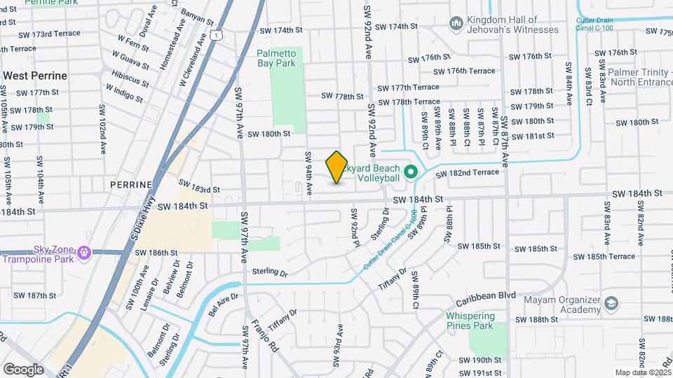 9311 SW 183rd Terrace Map and Location Details