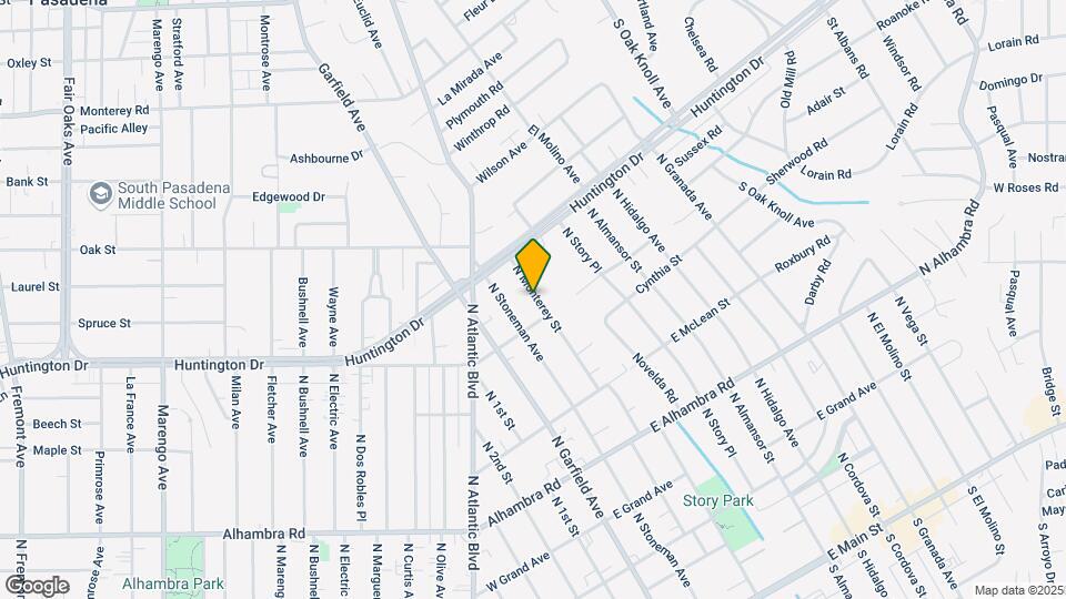 1117 N Monterey St Mapa y Detalles de la Ubicación