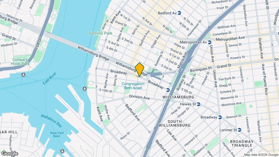 186 Broadway Map and Location Details