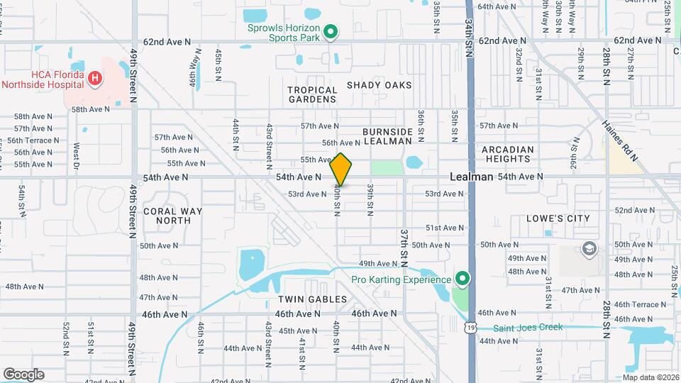 5301 40th St N Map and Location Details