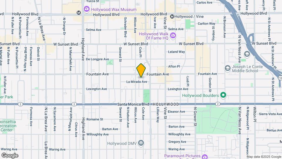 6433 La Mirada Ave Map and Location Details