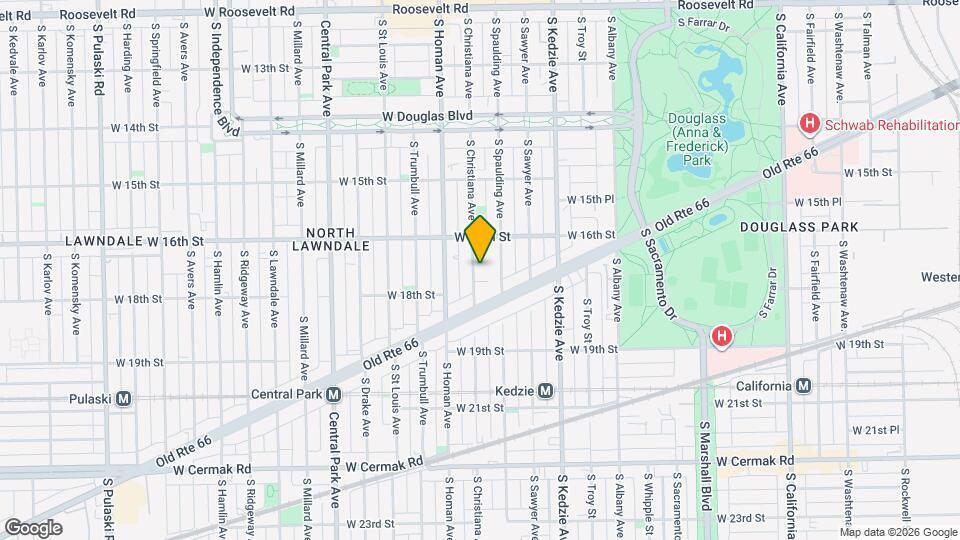 1635 S Christiana Ave Map and Location Details