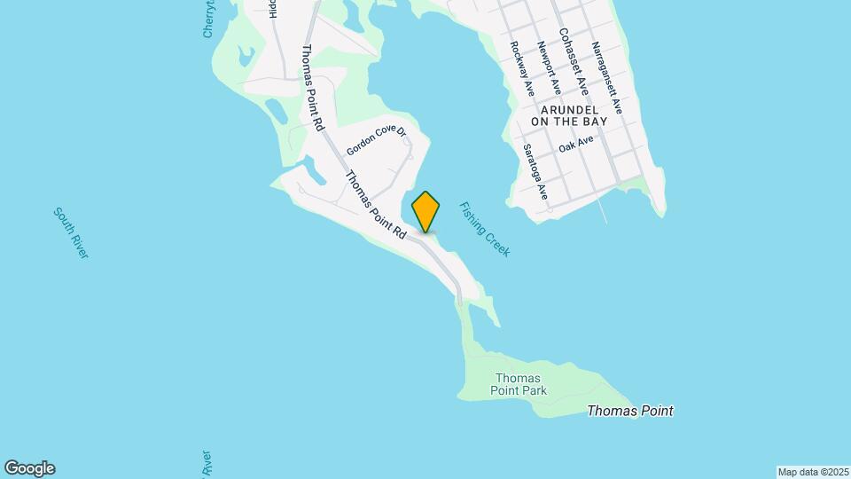 3739 Thomas Point Rd, Unit waterfront furnished Map and Location Details