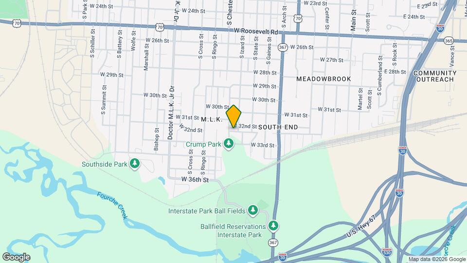 917 W Short 32nd St Map and Location Details